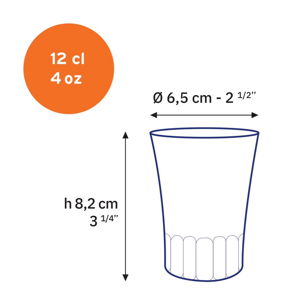 AMALFI - Tasse en verre transparent 12 cl (Lot de 4) - Image 5