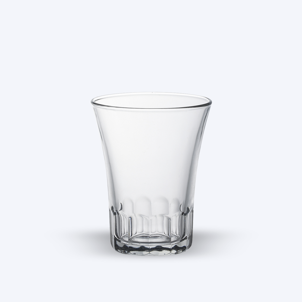 AMALFI - Tasse en verre transparent 17 cl (Lot de 4)