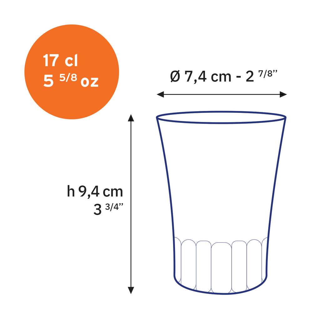 AMALFI - Tasse en verre transparent 17 cl (Lot de 4) - Image 5