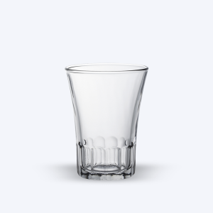 AMALFI - Tasse en verre transparent 20 cl (Lot de 4)