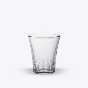 AMALFI - Tasse en verre transparent 9 cl (Lot de 4)