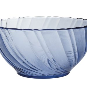 Beau Rivage - Saladier en verre - Marine - 18cm