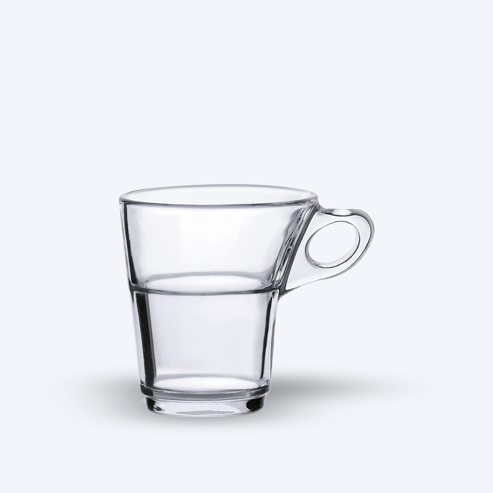 Caprice - Tasse en verre transparent 9 cl (Lot de 6)