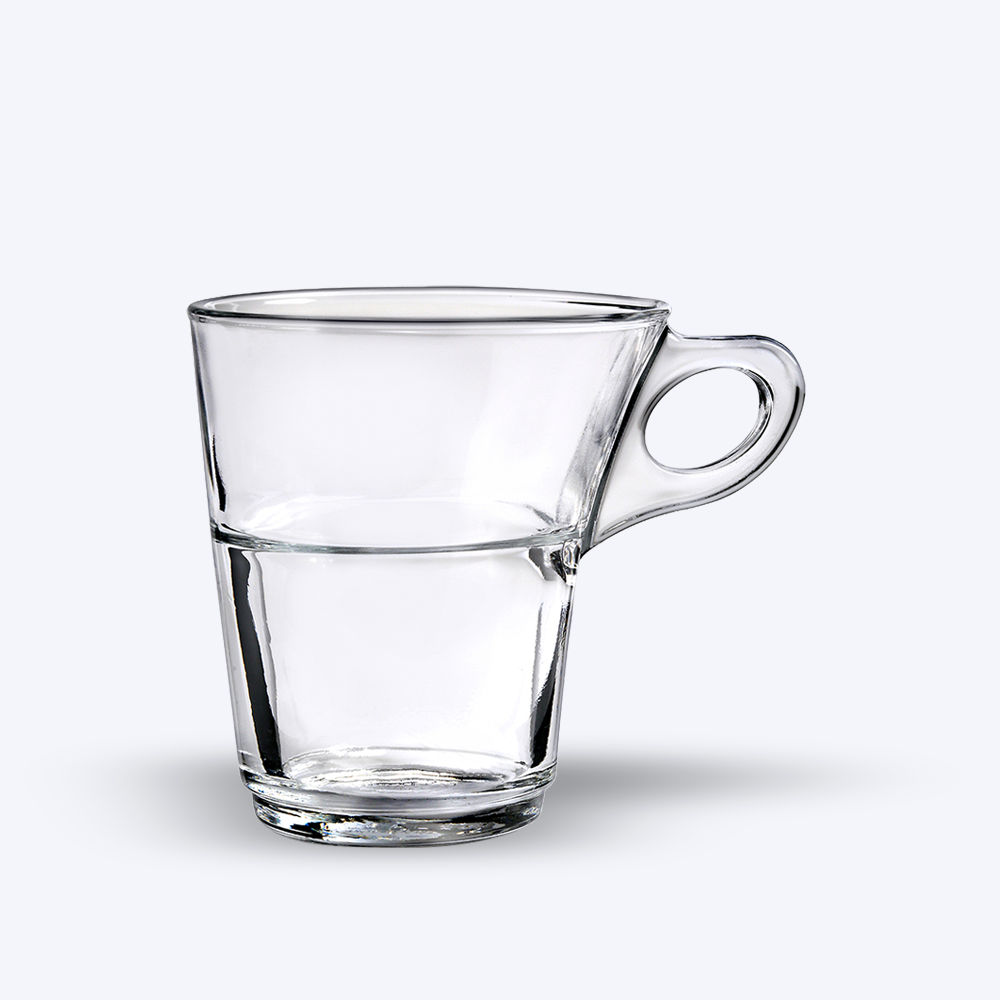 Caprice - Tasse en verre transparent 22cl - (Lot de 6)