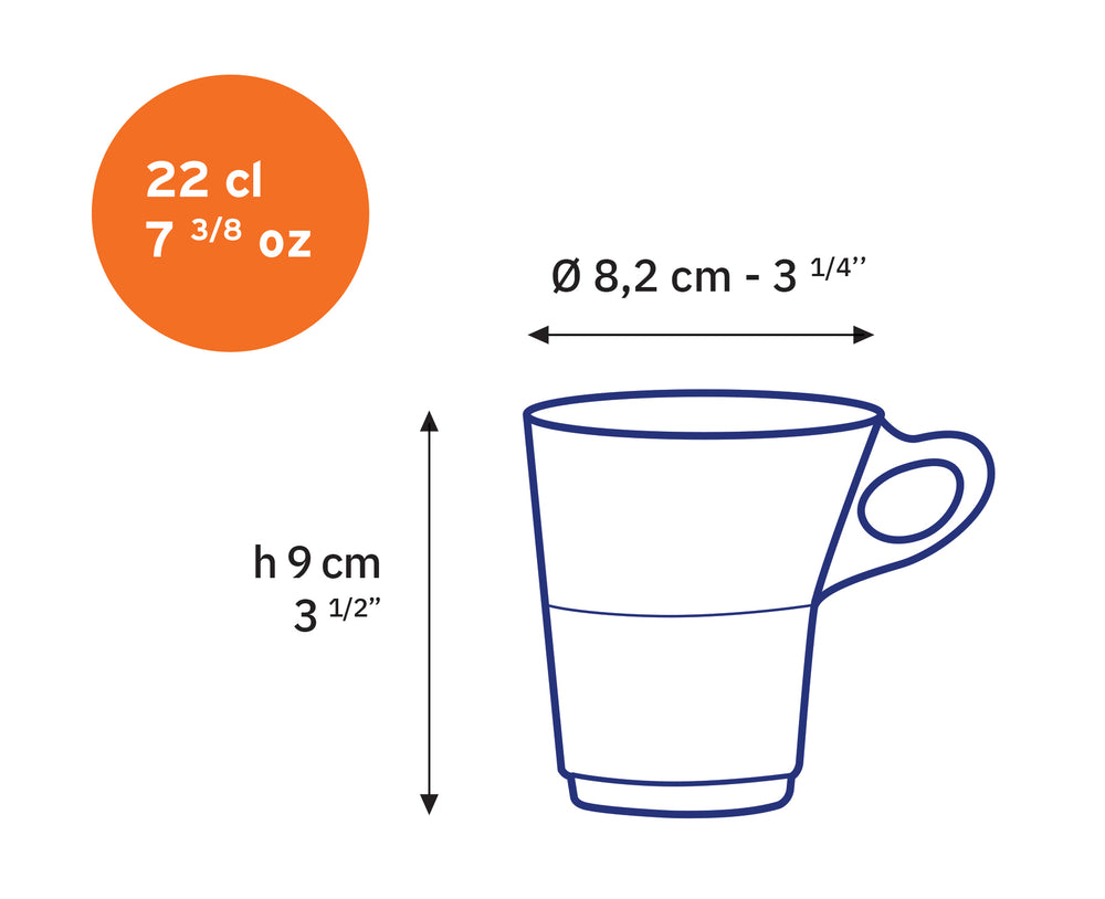 Caprice - Tasse en verre transparent 22cl - (Lot de 6) - Image 4