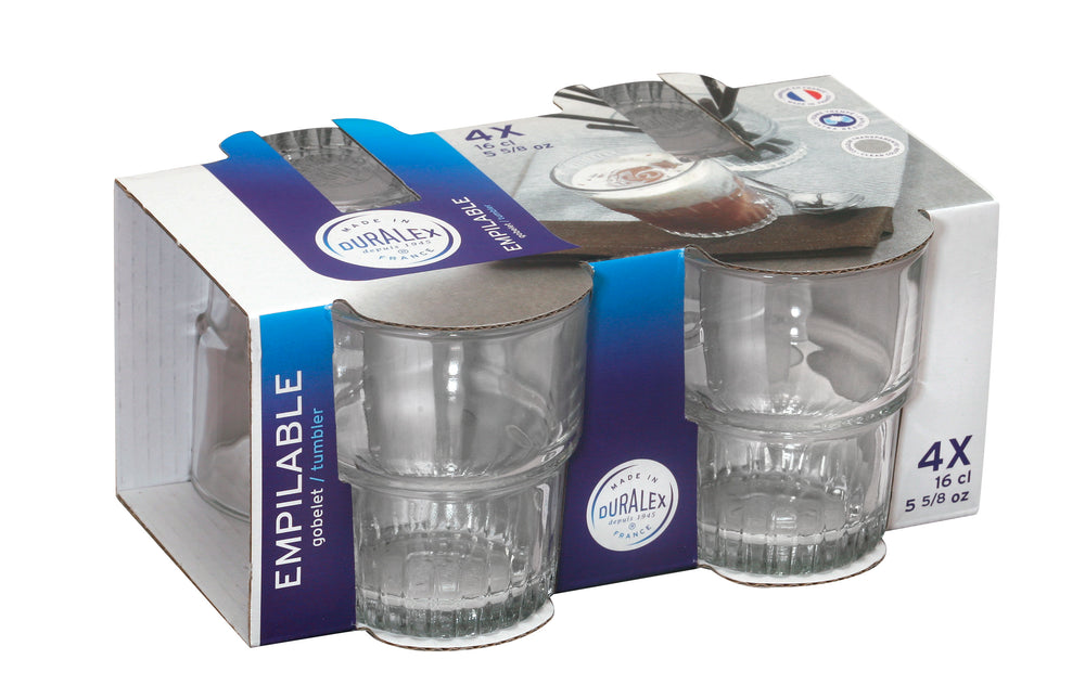 Empilable - Verre Transparent 16cl (lot de 4) - Image 2