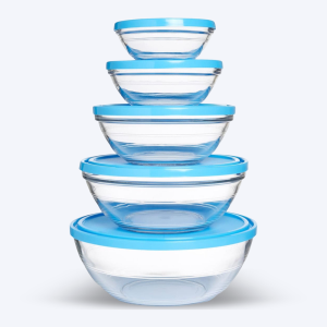 Freshbox - 5 Boites de conservation rondes multi-tailles