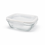 Freshbox - Boite de conservation à ailette couvercle blanc 1.1L