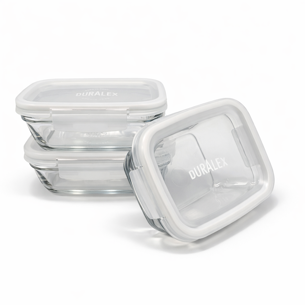 Freshbox - Boite de conservation à ailette couvercle blanc 1.1L - Image 2