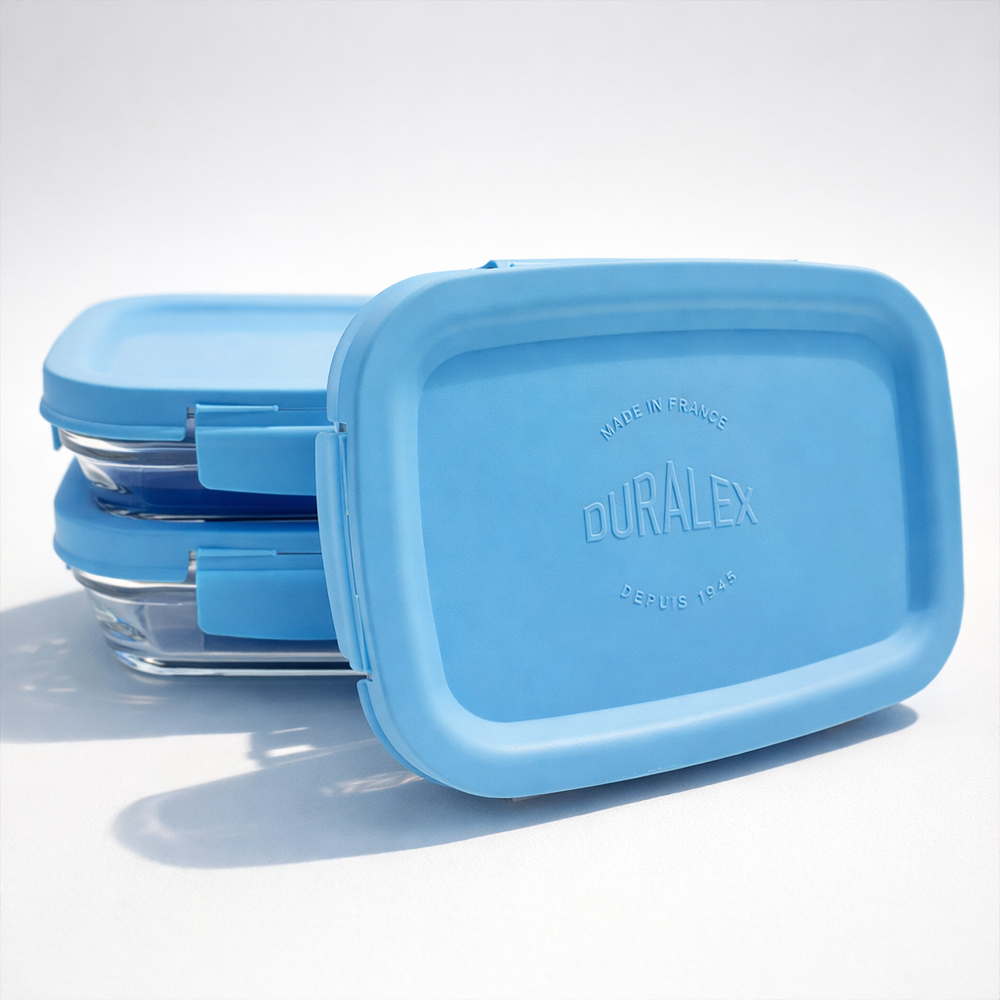 Freshbox - Boite de conservation à ailette couvercle bleu 0.8L - Image 2