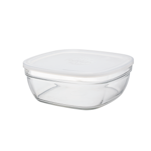 Freshbox - Boite de conservation carrée couvercle blanc 3,1L