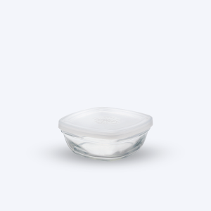Freshbox - Boite de conservation carrée couvercle blanc 30cl