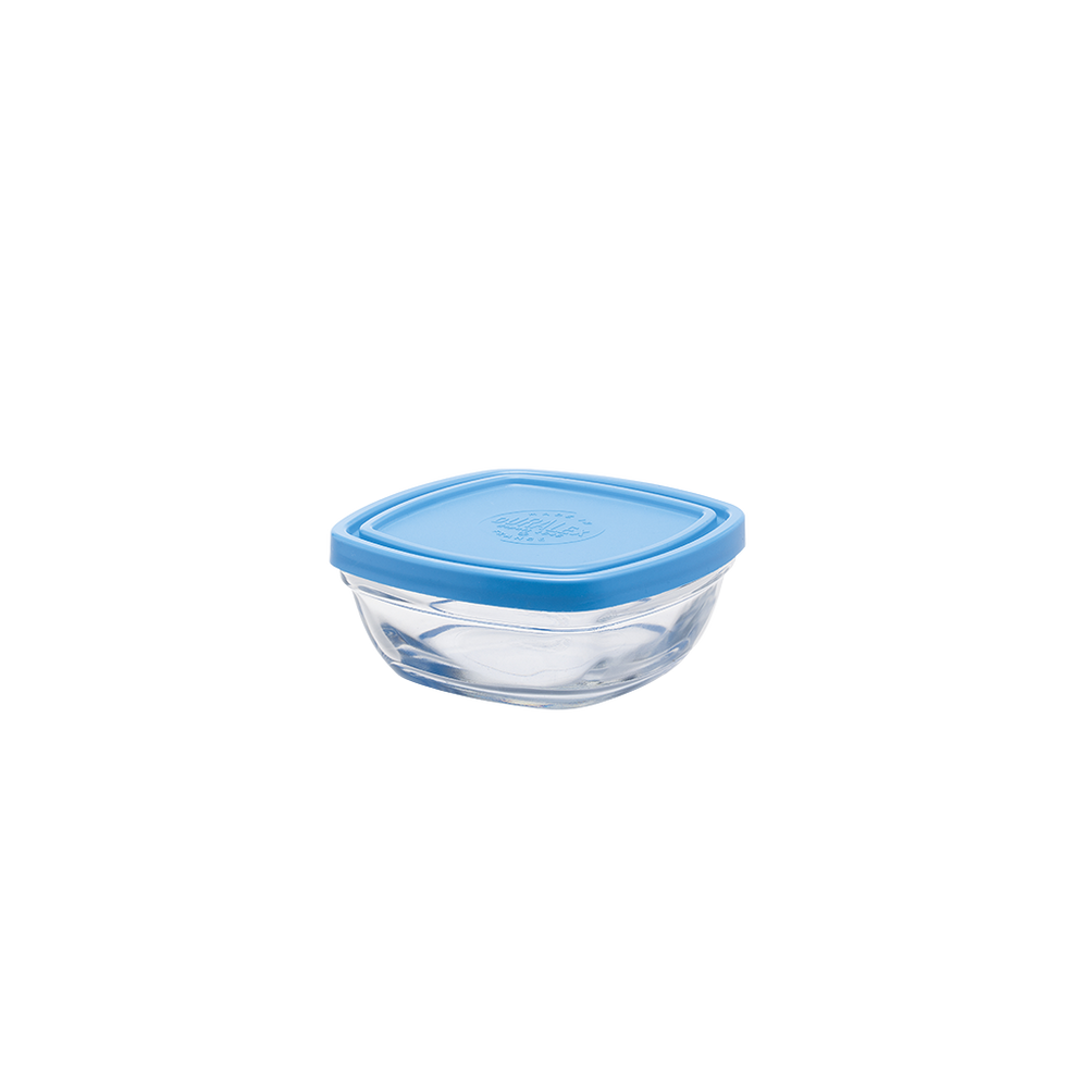 Freshbox - Boite de conservation carrée couvercle bleu 30cl - Image 3