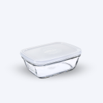Freshbox - Boite de conservation rectangulaire couvercle blanc 1,65L