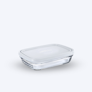 Freshbox - Boite de conservation rectangulaire couvercle blanc 80cl