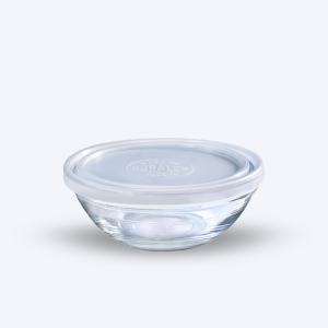 Freshbox - Boite de conservation ronde couvercle blanc 1,59L