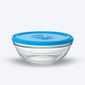 Freshbox - Boite de conservation ronde couvercle bleu 2,4L