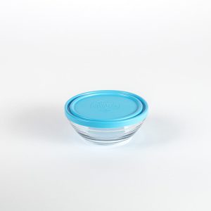Freshbox - Boite de conservation ronde couvercle bleu 50cl