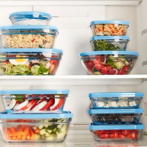 Freshbox - Set de 3 boites de conservation carrées multi-tailles