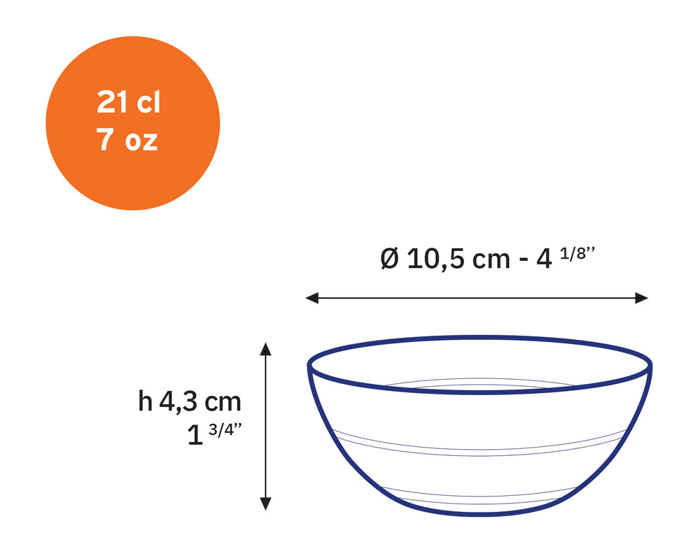 Le Gigogne - Coupelle en verre transparent 10,5cm - 21cl (lot de 6) - Image 2