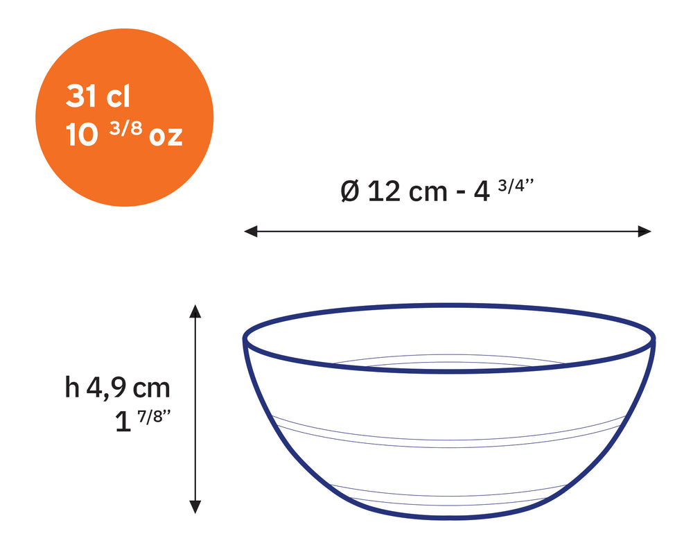 Le Gigogne - Coupelle en verre transparent 12cm - 31cl (lot de 6) - Image 2