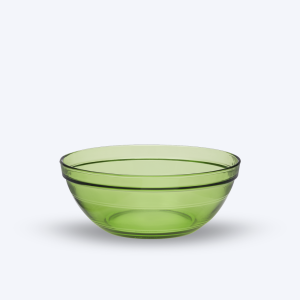 Le Gigogne - Saladier en verre Empilable 1,59L - 20,5cm Vert