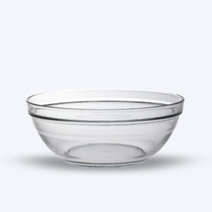 Le Gigogne - Saladier en verre transparent Empilable 3,45L - 26cm