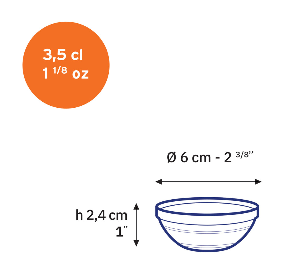 Le Gigogne - Coupelle en verre transparent Empilable 3,5cl - 6 cm (lot de 4) - Image 5