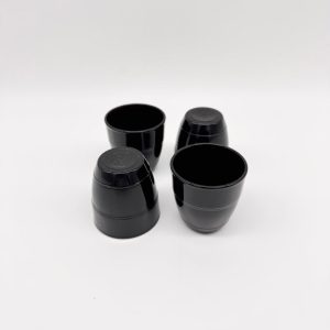 Le Gigogne - Noir brillant - Verre 9cl - (Lot de 4)