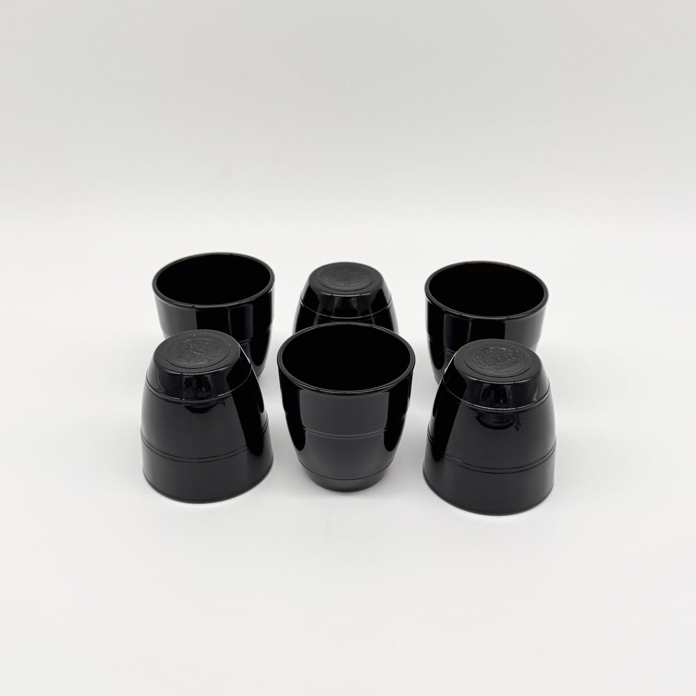 Le Gigogne - Noir brillant - Verre 9cl - (Lot de 6)