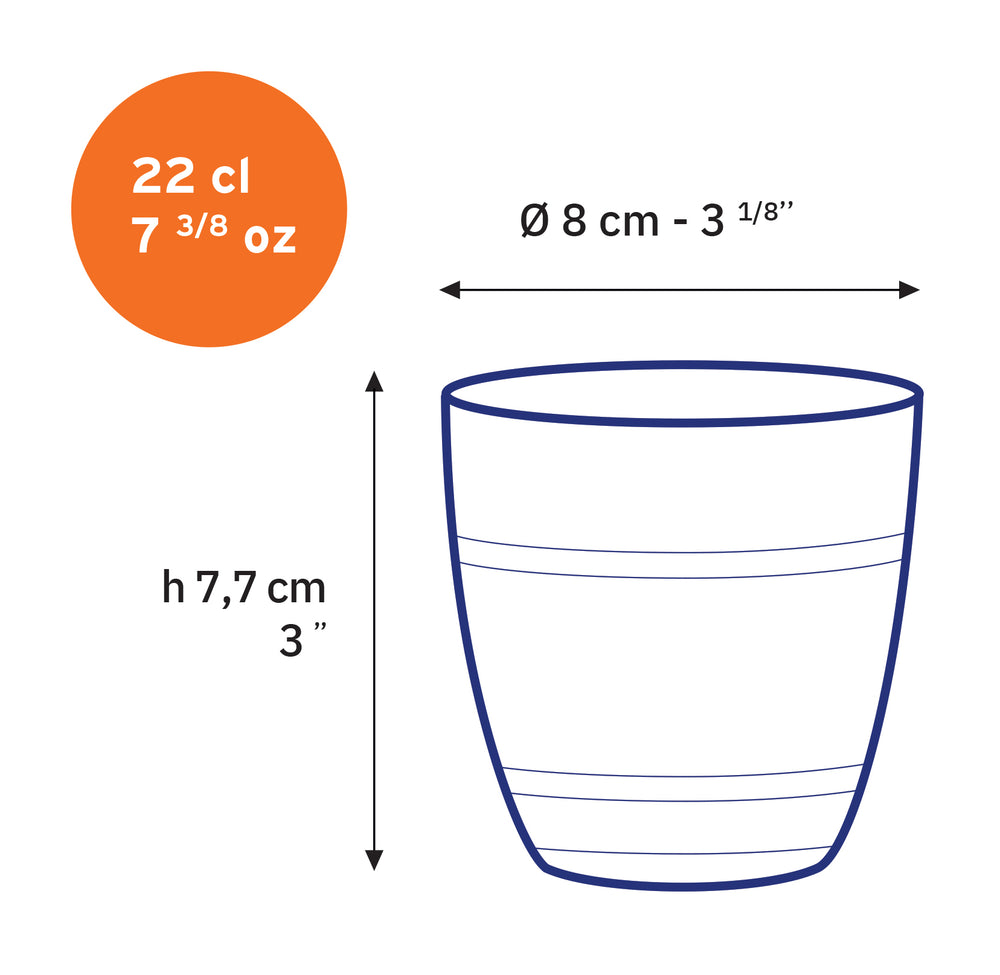 Le Gigogne - Verre transparent 22cl (Lot de 4) - Image 4