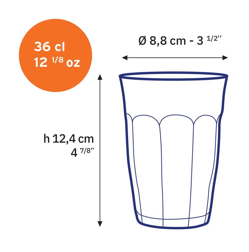Le Picardie - Verre à eau - Vermeil 36cl (Lot de 6) - Image 3