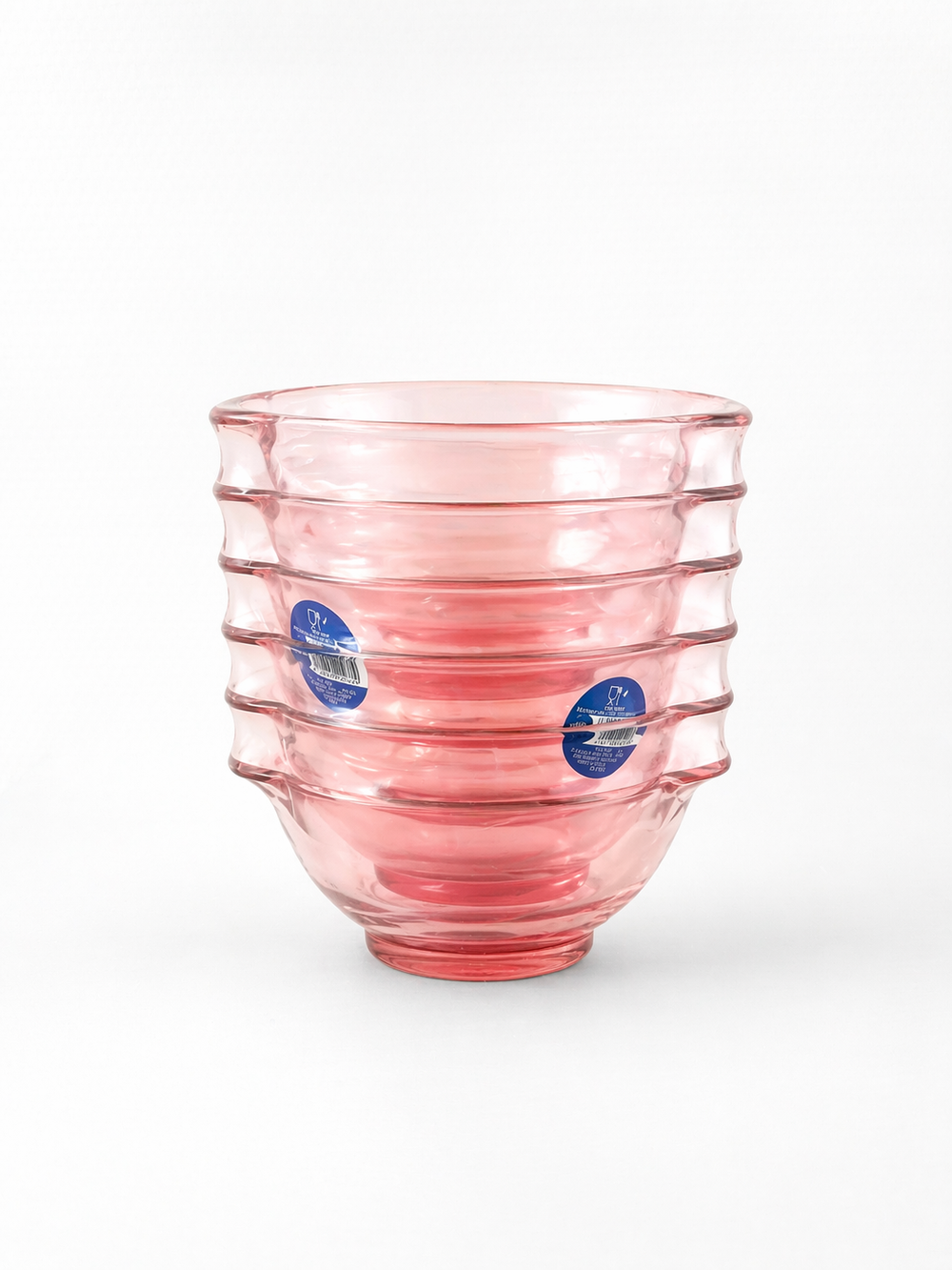 Lys - Bol en verre Rose à oreilles 51cl (Lot de 6) - Image 2