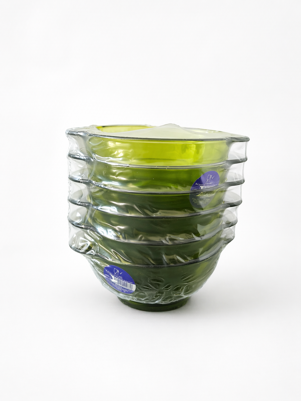 Lys - Bol en verre Vert à oreilles 51cl (Lot de 6) - Image 2