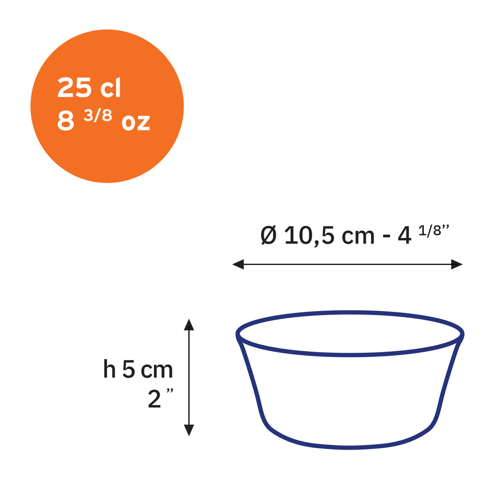 Lys - Coupelle en verre 10,5 cm - 25cl - Vermeil - Image 2