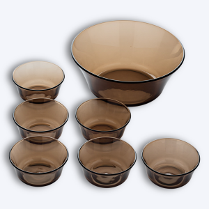 Lys - Saladier (2.2L) et petites coupelles de service (25cl) / Sepia