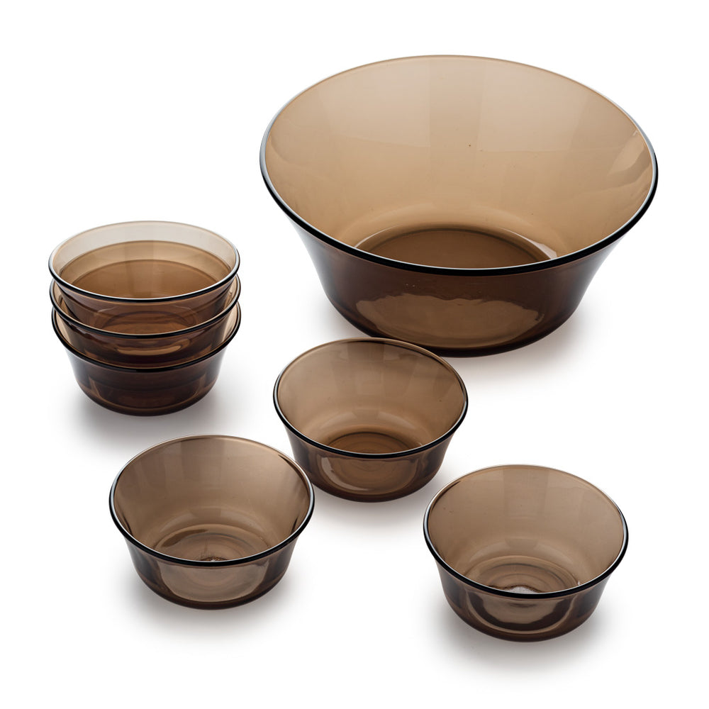Lys - Saladier (2.2L) et petites coupelles de service (25cl) / Sepia - Image 2