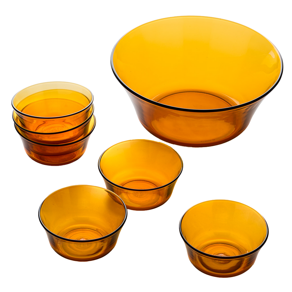 Lys - Saladier (2.2L) et petites coupelles de service (25cl) / Vermeil - Image 2