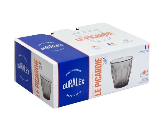 Le Picardie - Verre à eau - Gris - 25cl (Lot de 6) - Image 2