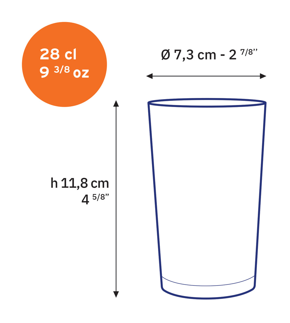 Unie - Verre transparent 28 cl (lot de 6) - Image 3