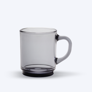 Versailles - Mug en verre Gris 26 cl (Lot de 6)