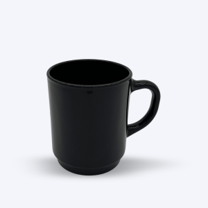 Versailles - Mug en verre Noir 26 cl (Lot de 6)