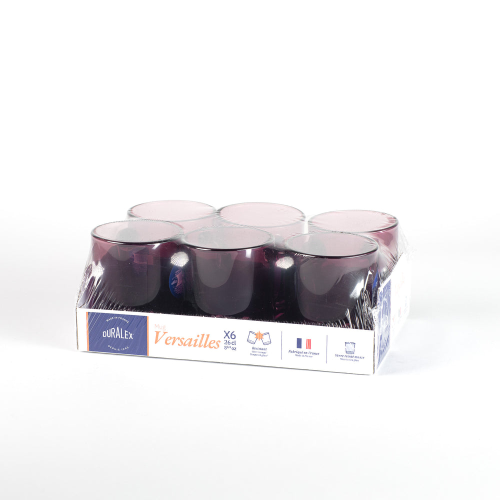 Versailles - Mug en verre Prune 26 cl (Lot de 6) - Image 2